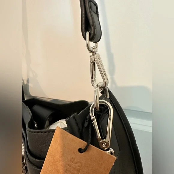 NWT- STEVE MADDEN Black Bjessi Crossbody Bag - Picture 9 of 16